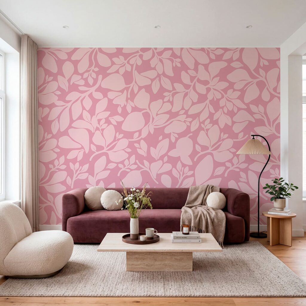 Diseño rosa con hojas Diseño rosa con hojas