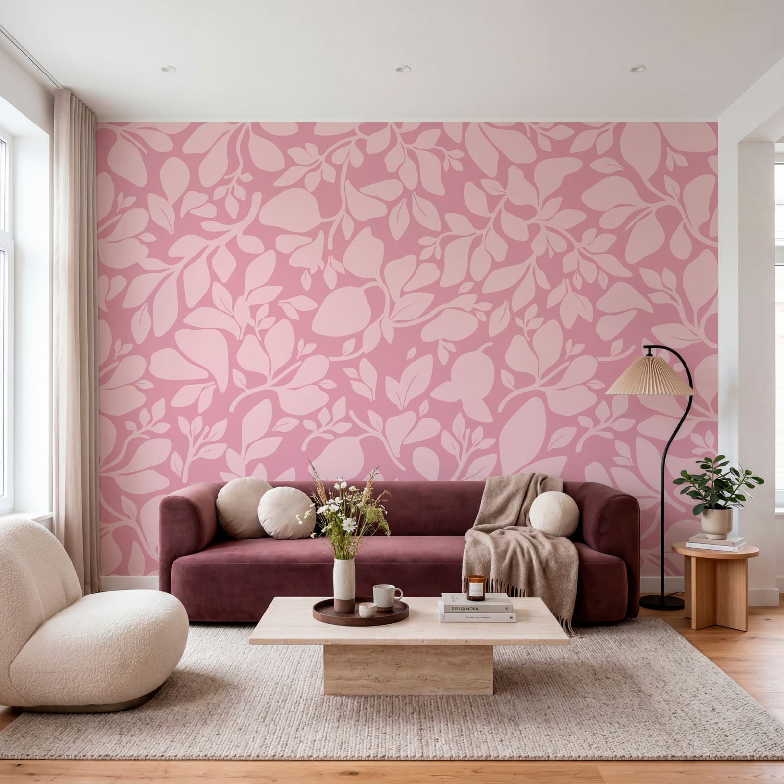 Diseño rosa con hojas Diseño rosa con hojas