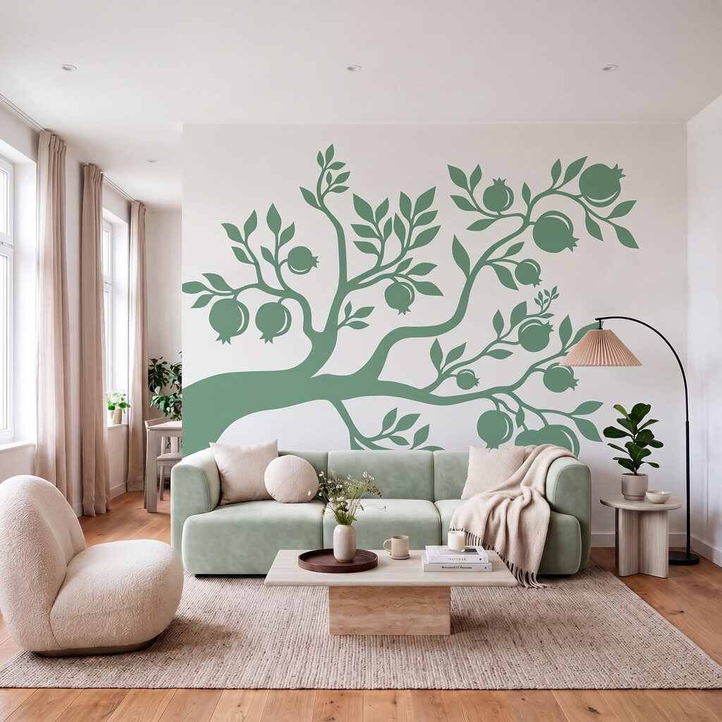 Árbol con hojas y frutos Árbol con hojas y frutos