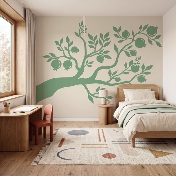 Árbol con hojas y frutos Árbol con hojas y frutos