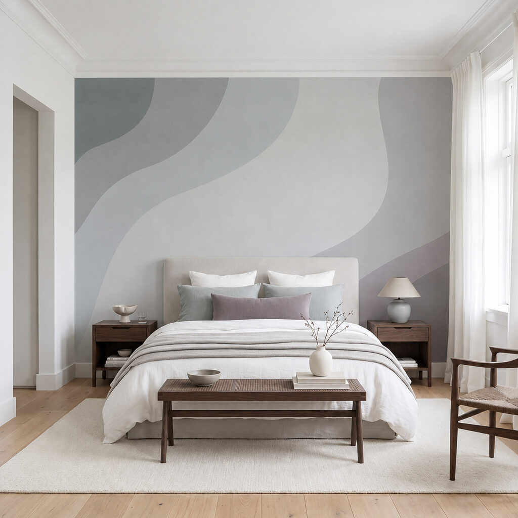 Diseño ondulado en blanco y gris Diseño ondulado en blanco y gris