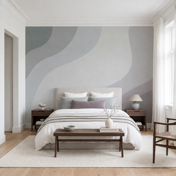 Diseño ondulado en blanco y gris Diseño ondulado en blanco y gris