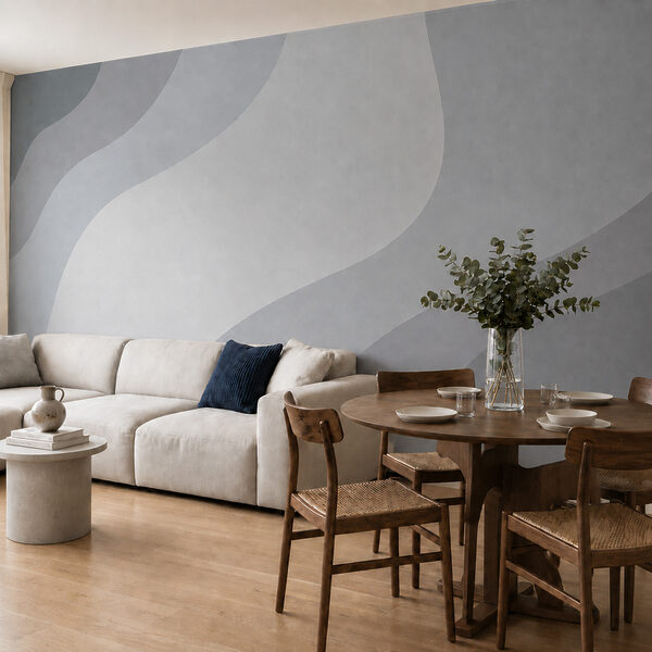 Diseño ondulado en blanco y gris Diseño ondulado en blanco y gris