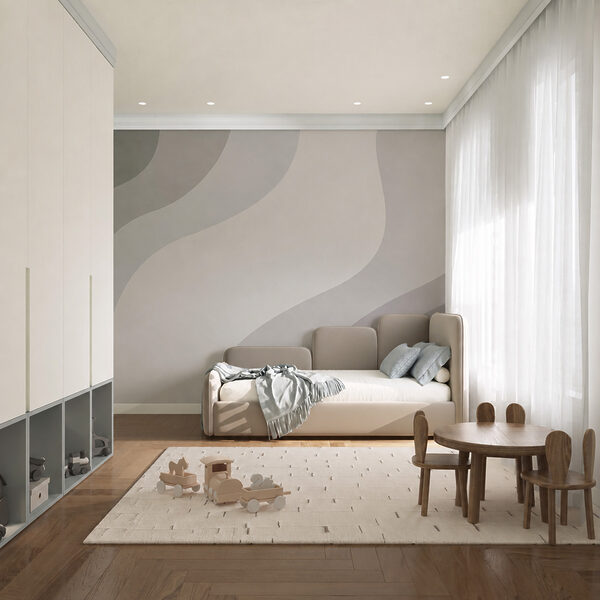 Diseño ondulado en blanco y gris Diseño ondulado en blanco y gris