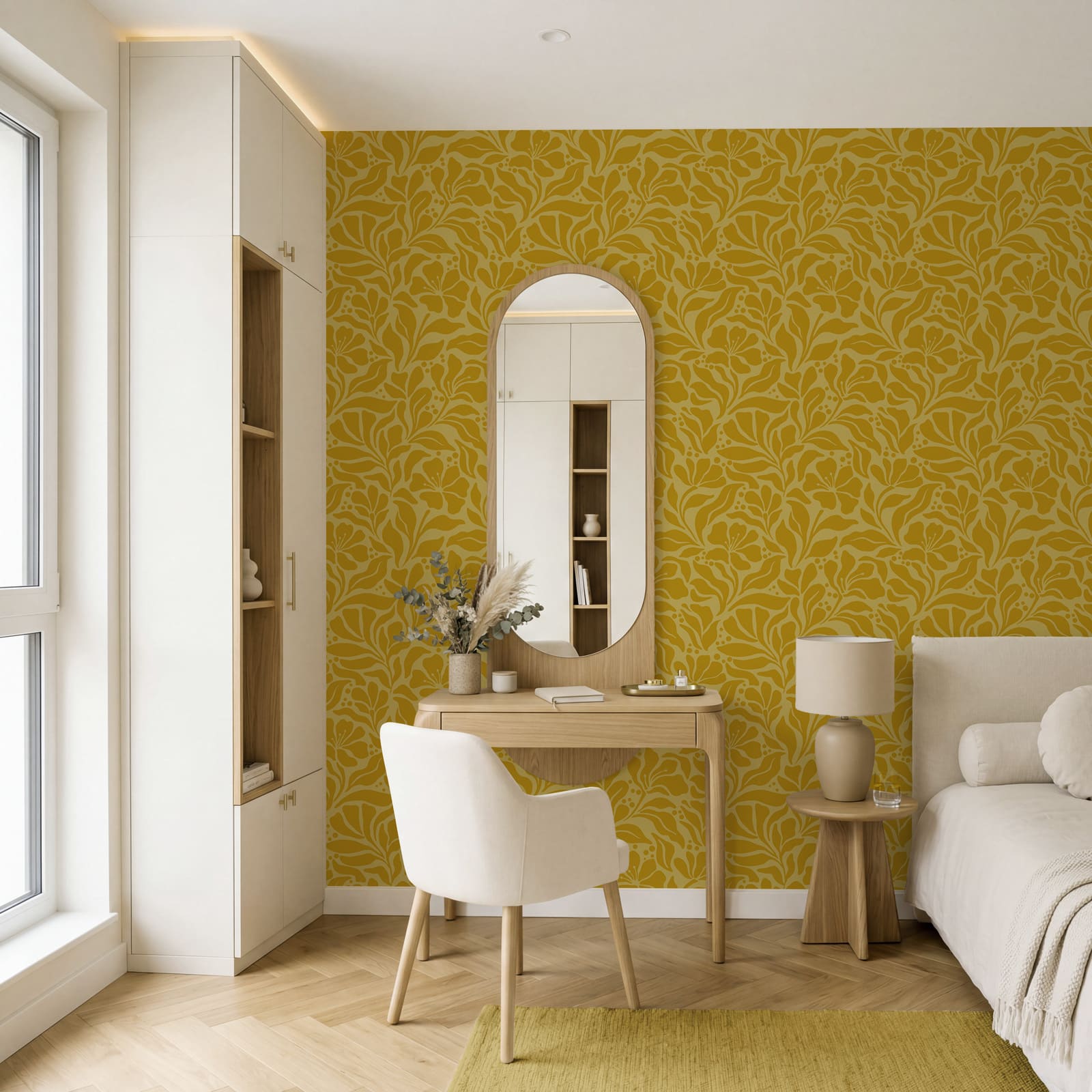 Diseño amarillo y blanco