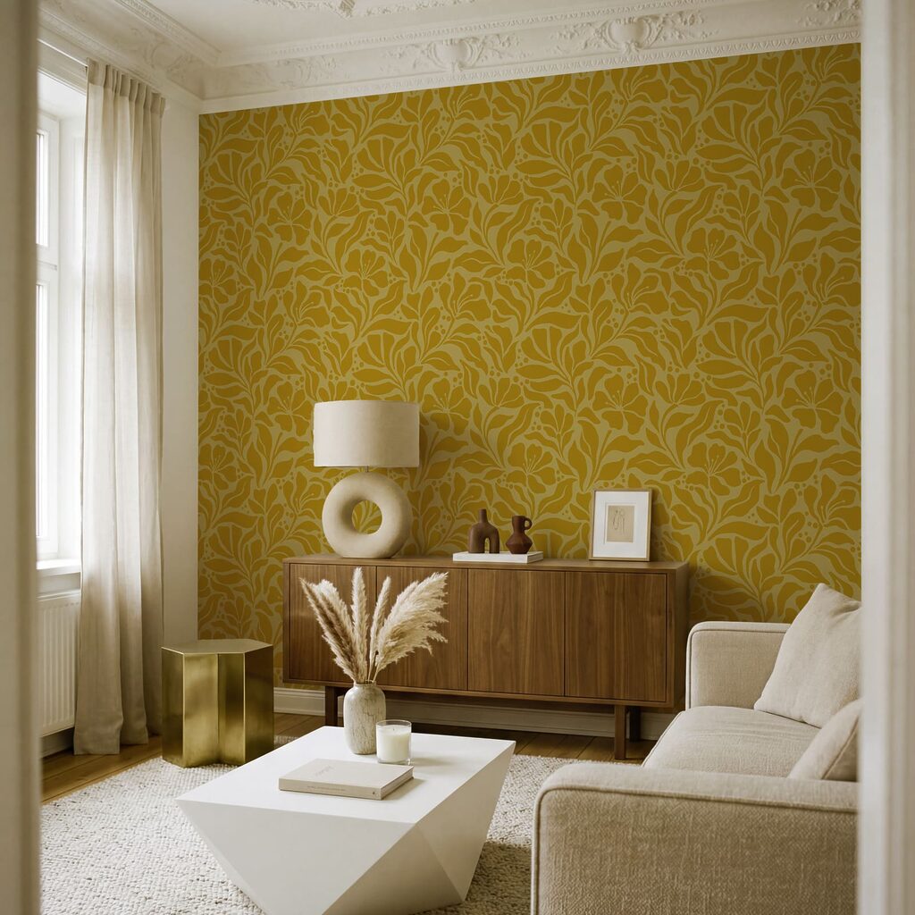 Diseño amarillo y blanco