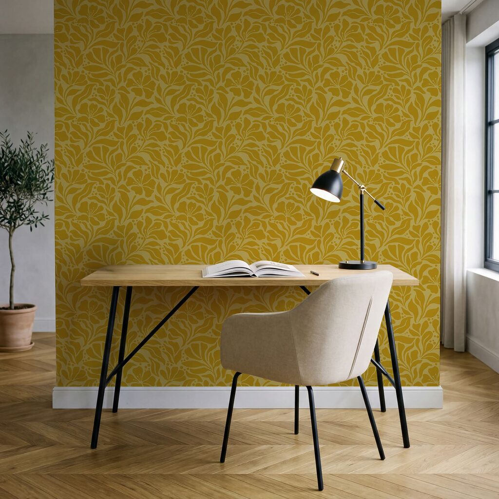 Diseño amarillo y blanco