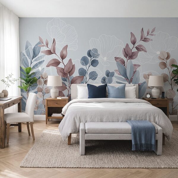 Elegante diseño floral con tonos suaves