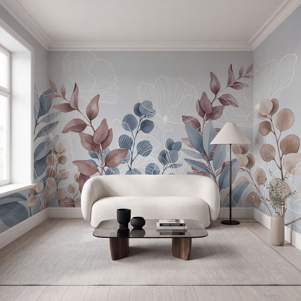 Elegante diseño floral con tonos suaves