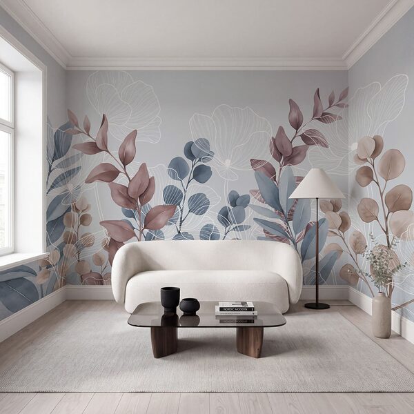 Elegante diseño floral con tonos suaves