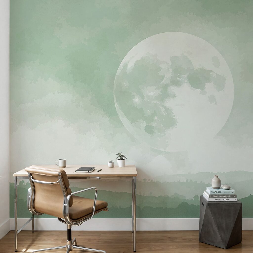 La luna en el cielo