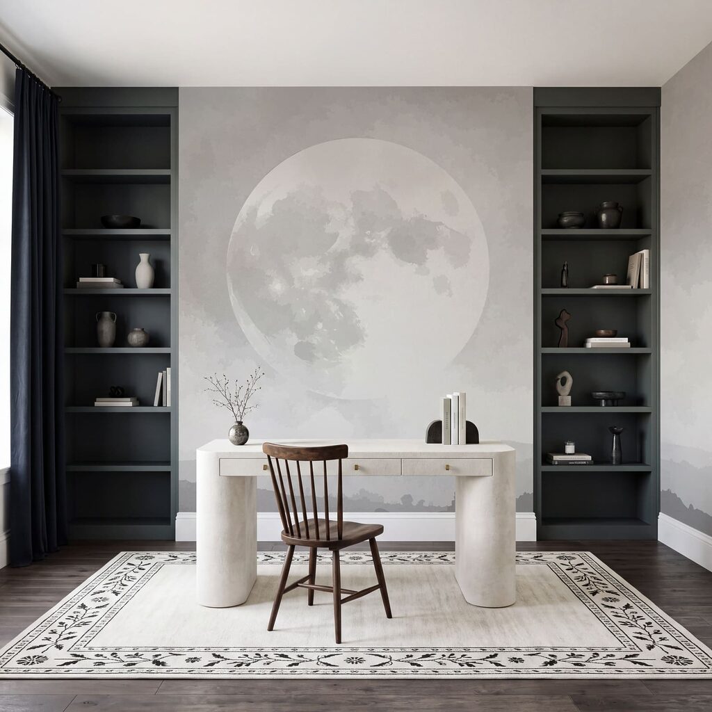 La luna en el cielo