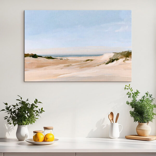 Sandy beach with sand dunes and grass Sandy beach with sand dunes and grass