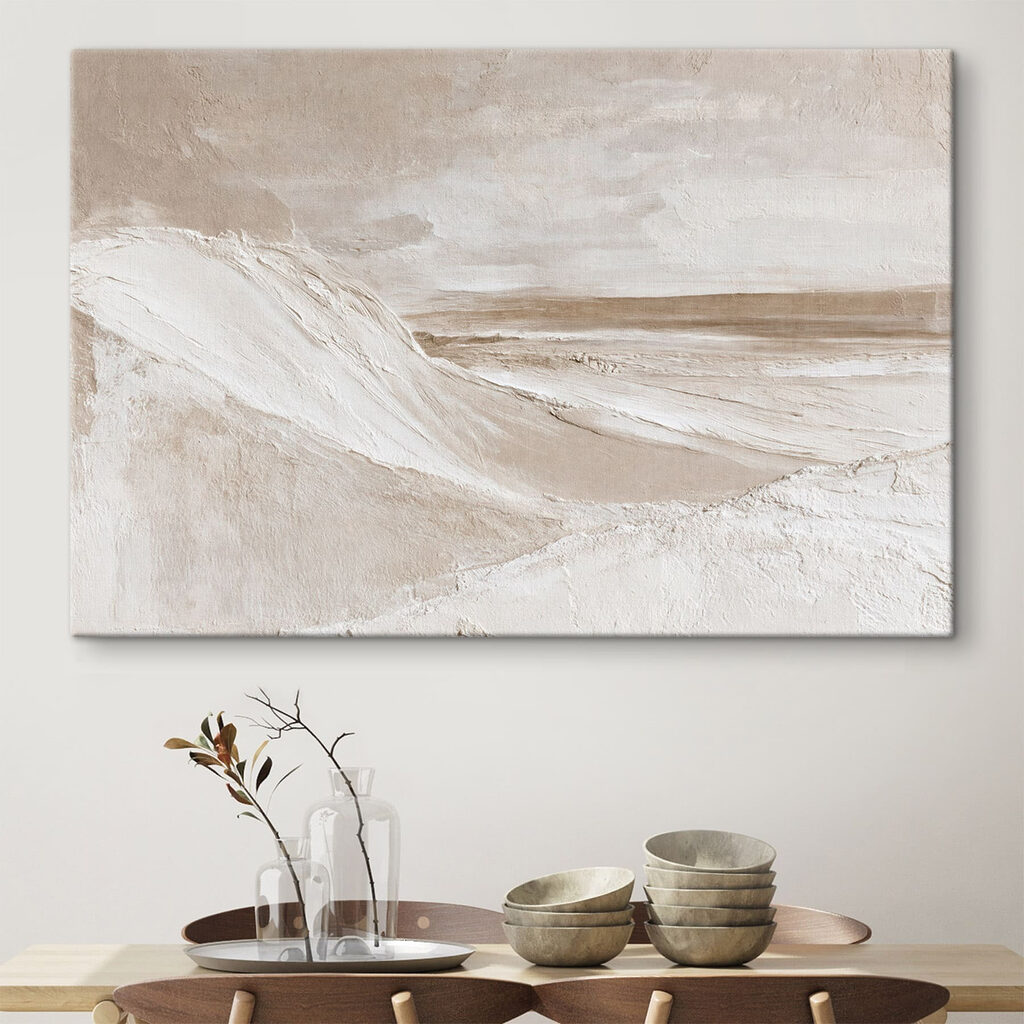 Snow covered hills in a desert