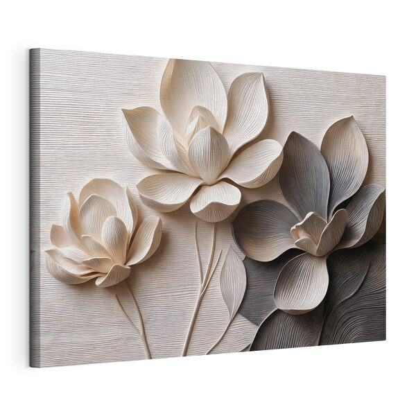 Elegante diseño floral en tonos suaves Cuadros Elegante diseño floral en tonos suaves