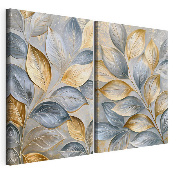 Elegancia inspirada en la naturaleza en tonos suaves Lámina modular sobre lienzo Elegancia inspirada en la naturaleza en tonos suaves
