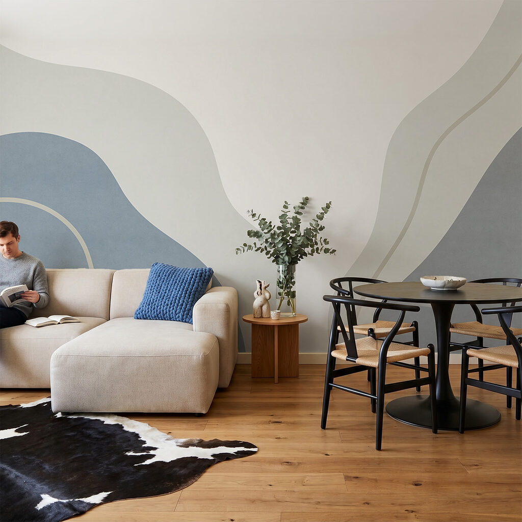 Arte en blanco y azul Arte en blanco y azul