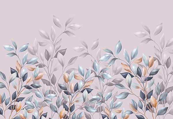 Soft leaves in gentle hues Soft leaves in gentle hues