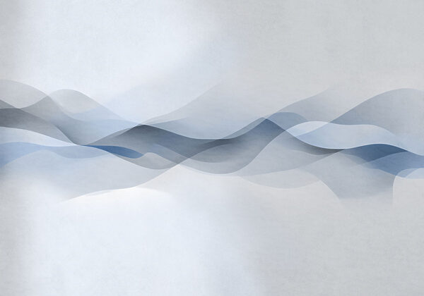 White background with blue waves White background with blue waves