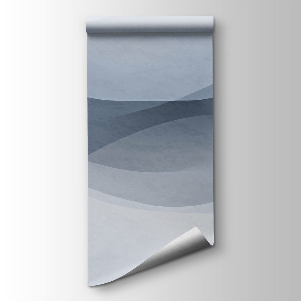 White background with blue waves White background with blue waves
