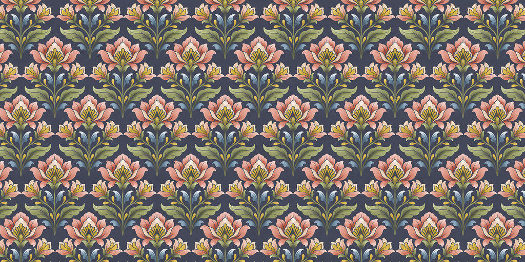 Fotomurales Diseño de flores sobre fondo azul (SKU: t01094v1) Fotomurales Diseño de flores sobre fondo azul (SKU: t01094v1)