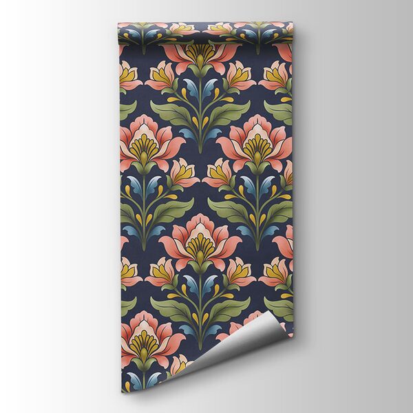 Fotomurales Diseño de flores sobre fondo azul (SKU: t01094v1) Fotomurales Diseño de flores sobre fondo azul (SKU: t01094v1)