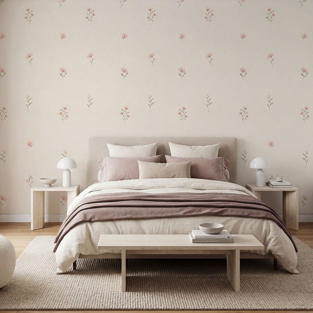 Fotomurales Un delicado estampado floral para cualquier espacio (SKU: t01095) Fotomurales Un delicado estampado floral para cualquier espacio (SKU: t01095)