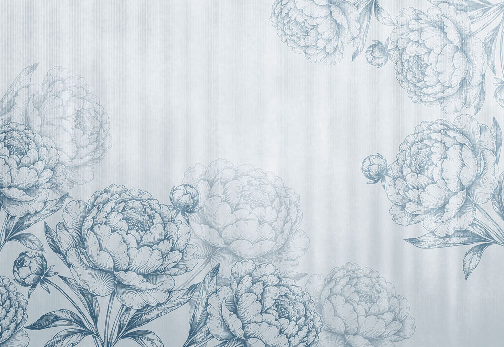Fotomurales Diseño floral caprichoso sobre un fondo suave (SKU: t01097v3) Fotomurales Diseño floral caprichoso sobre un fondo suave (SKU: t01097v3)