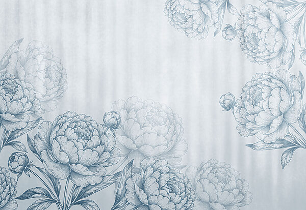 Fotomurales Diseño floral caprichoso sobre un fondo suave (SKU: t01097v3) Fotomurales Diseño floral caprichoso sobre un fondo suave (SKU: t01097v3)