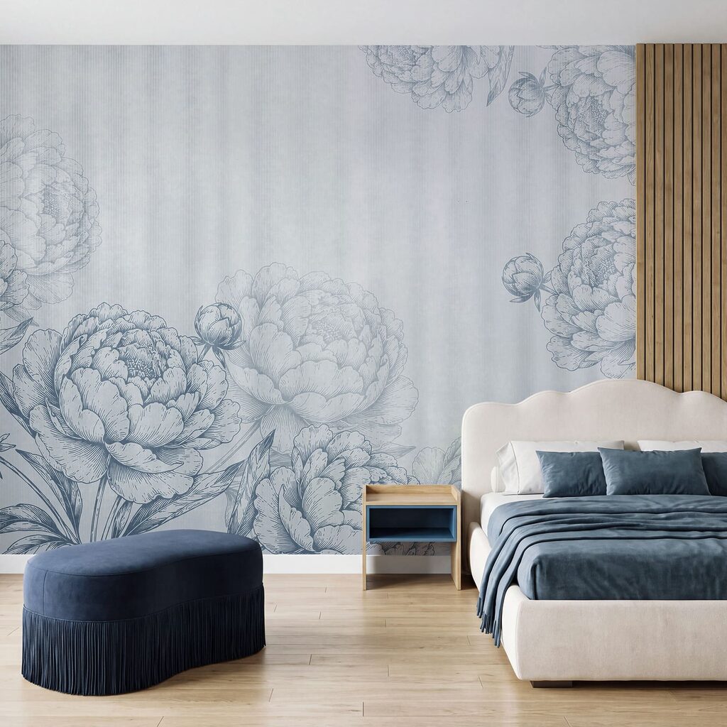 Fotomurales Diseño floral caprichoso sobre un fondo suave (SKU: t01097v3) Fotomurales Diseño floral caprichoso sobre un fondo suave (SKU: t01097v3)
