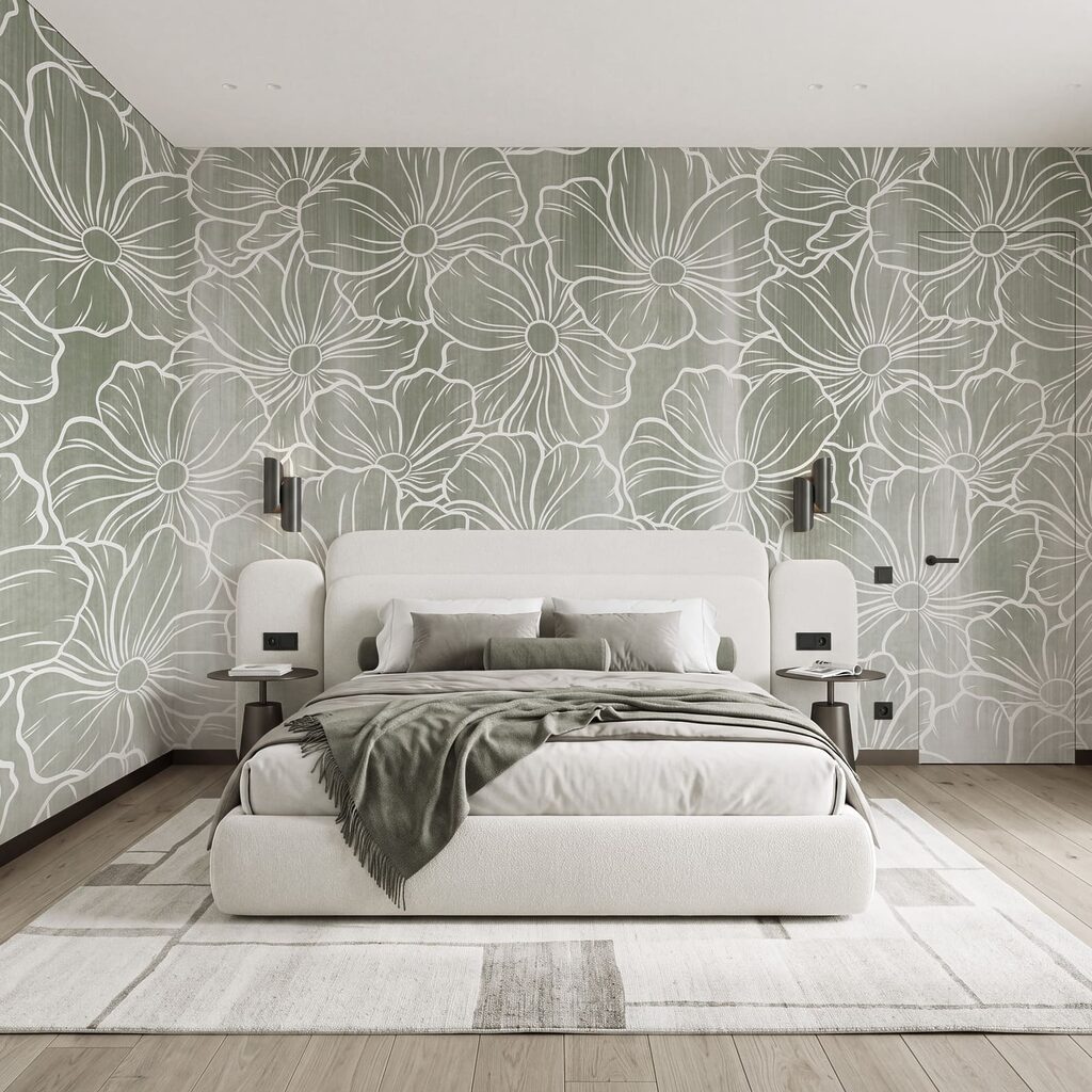Fotomurales Diseño de flores sobre fondo gris (SKU: t01098v1) Fotomurales Diseño de flores sobre fondo gris (SKU: t01098v1)