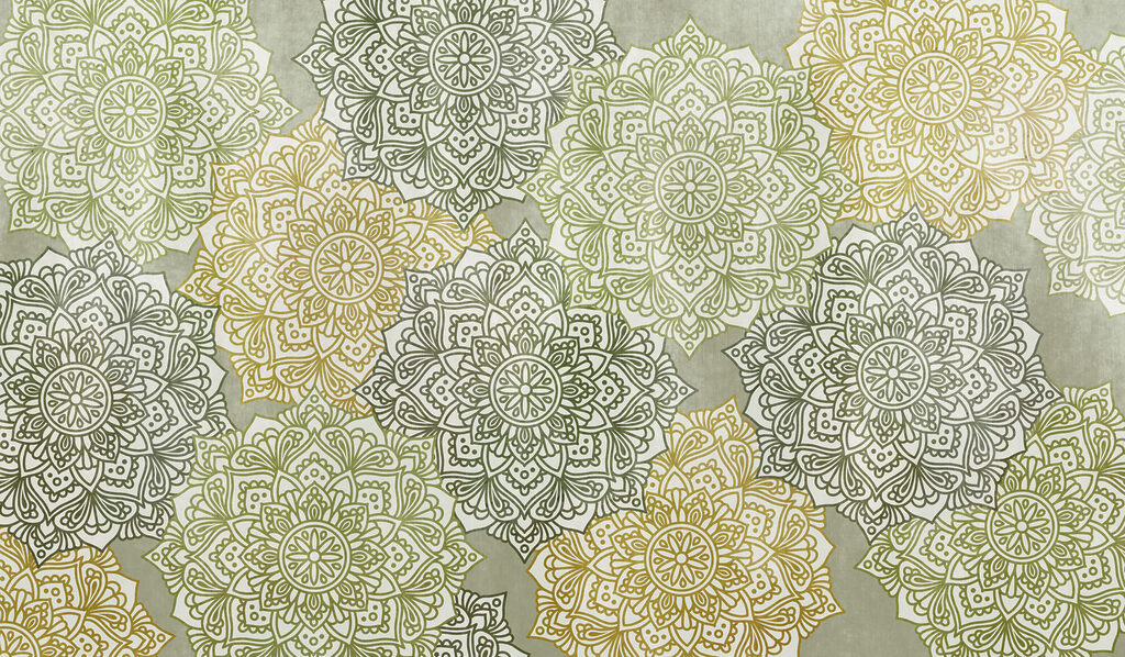 Fotomurales Dibujo de flores en una superficie (SKU: t01099)