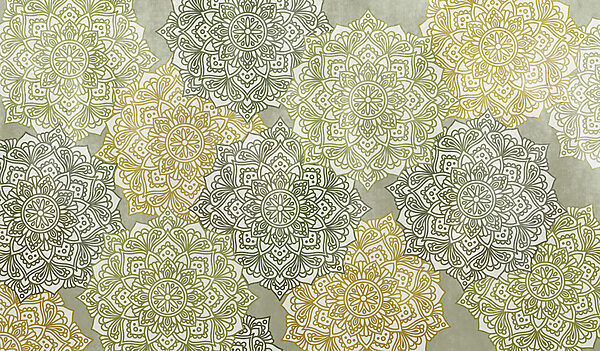 Fotomurales Dibujo de flores en una superficie (SKU: t01099)