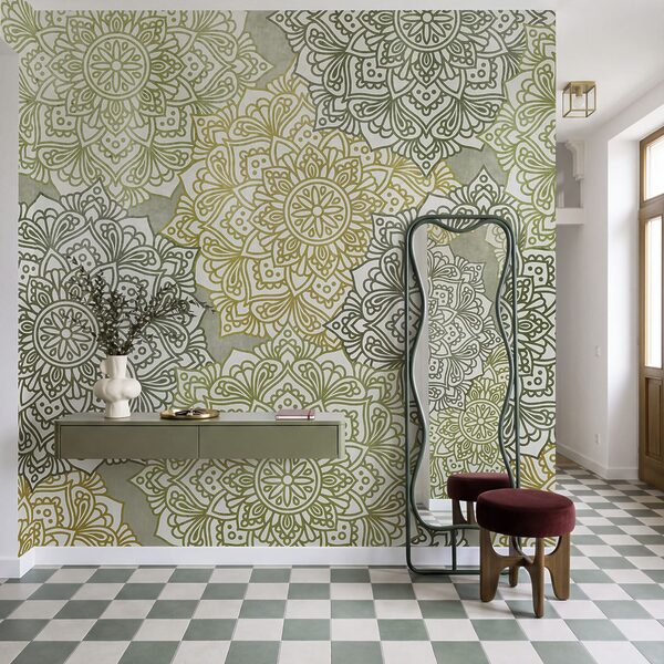 Fotomurales Dibujo de flores en una superficie (SKU: t01099)