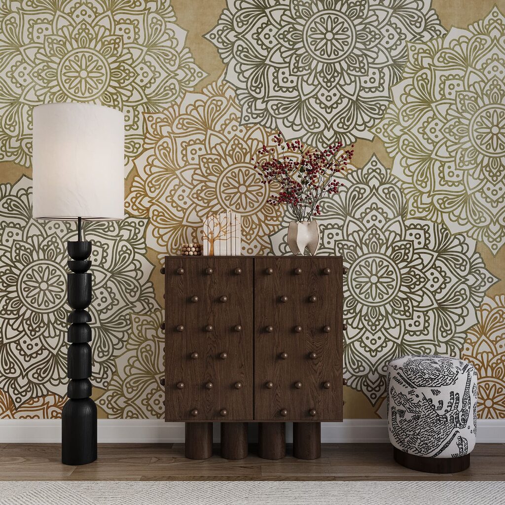 Fotomurales Diseño floral sobre un fondo beige (SKU: t01099v1) Fotomurales Diseño floral sobre un fondo beige (SKU: t01099v1)