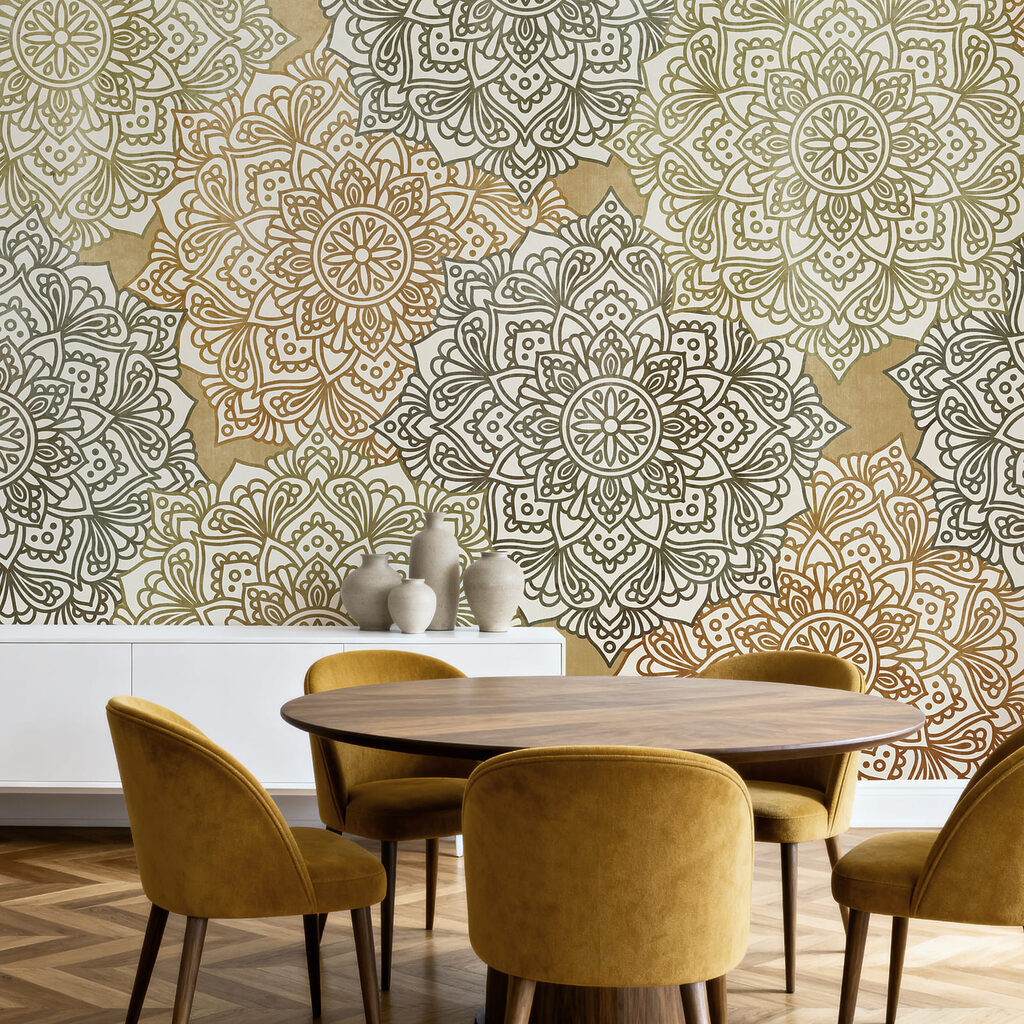 Fotomurales Diseño floral sobre un fondo beige (SKU: t01099v1) Fotomurales Diseño floral sobre un fondo beige (SKU: t01099v1)