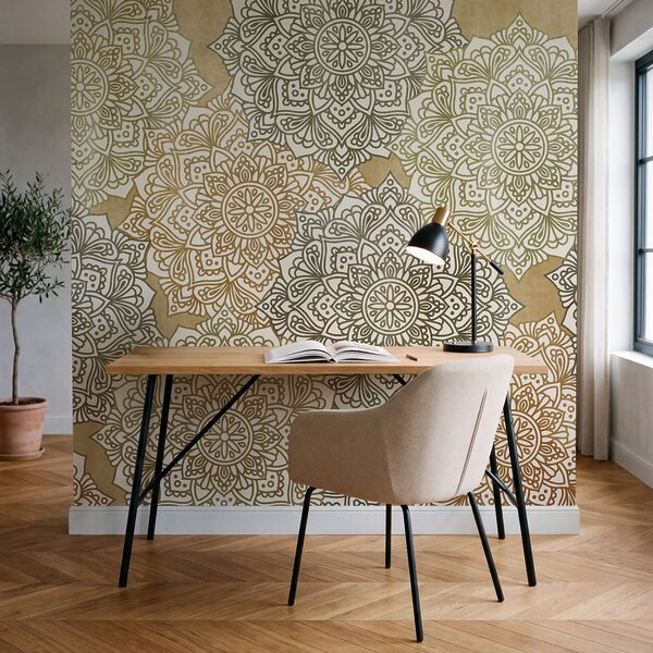 Fotomurales Diseño floral sobre un fondo beige (SKU: t01099v1) Fotomurales Diseño floral sobre un fondo beige (SKU: t01099v1)