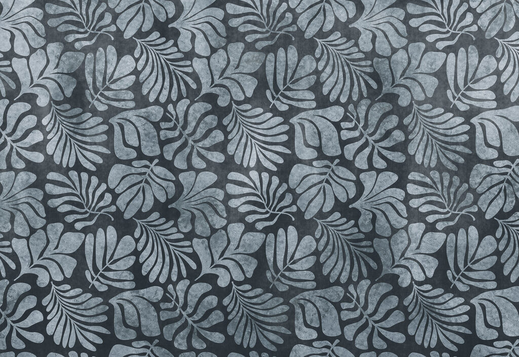 Fotomurales Diseño de hojas sobre fondo negro (SKU: t01111v2) Fotomurales Diseño de hojas sobre fondo negro (SKU: t01111v2)