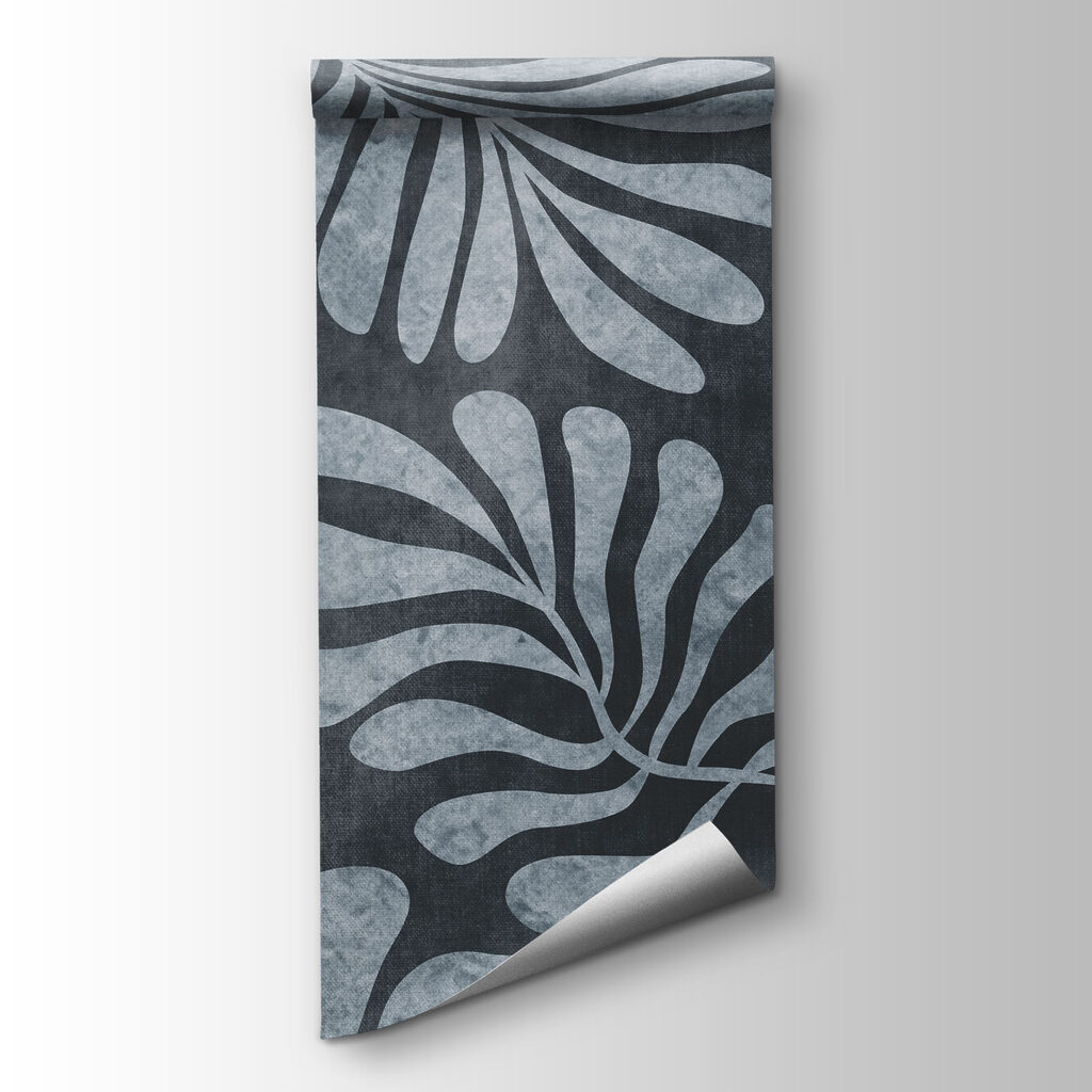 Fotomurales Diseño de hojas sobre fondo negro (SKU: t01111v2) Fotomurales Diseño de hojas sobre fondo negro (SKU: t01111v2)