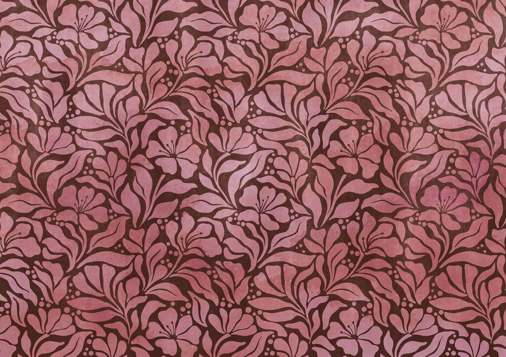 Fotomurales Diseño de flores rosas (SKU: t01114v2)