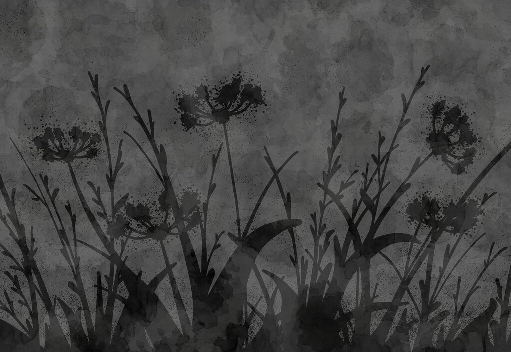 Fotomurales Imagen en blanco y negro de flores (SKU: t01087) Fotomurales Imagen en blanco y negro de flores (SKU: t01087)