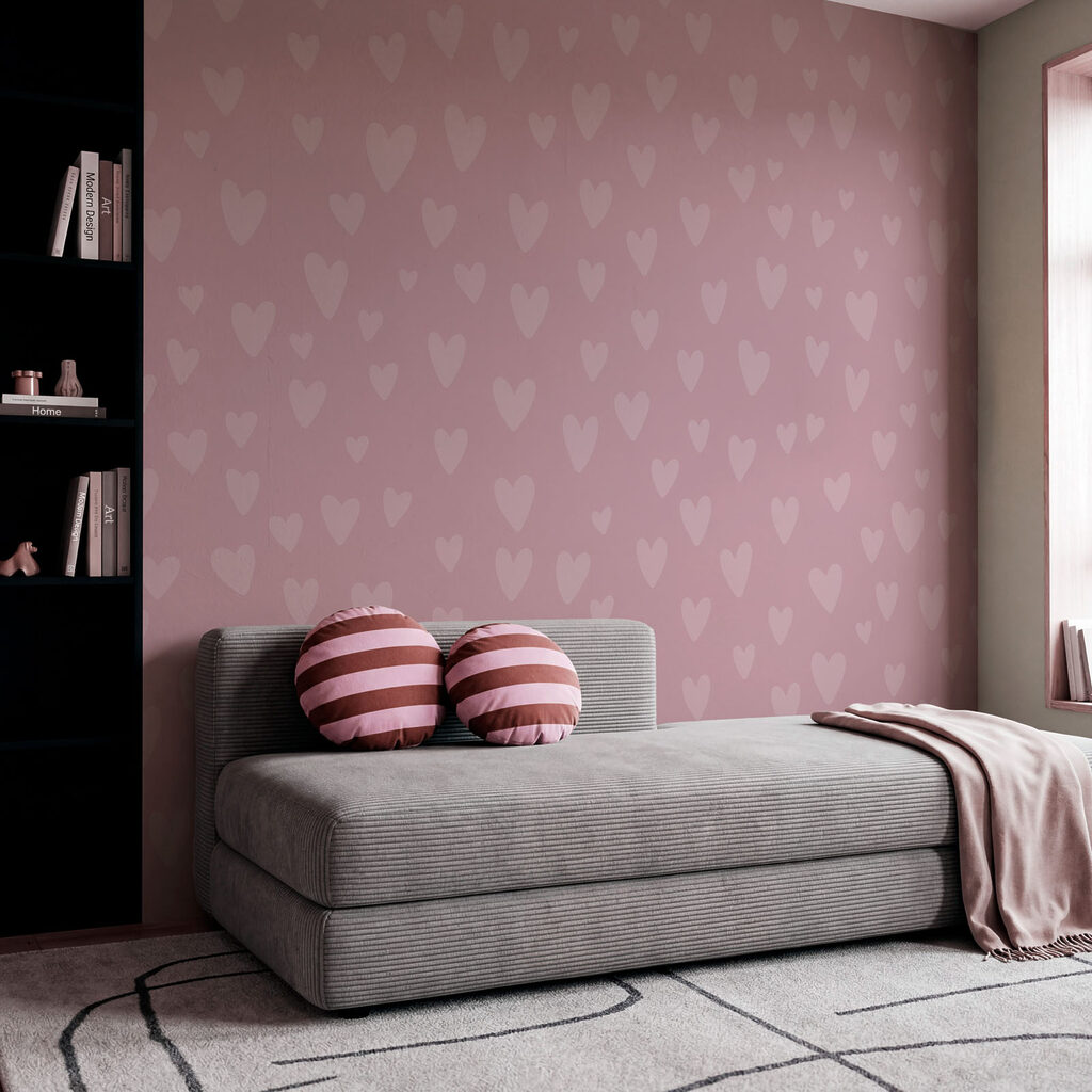 Fotomurales Fondo rosa con corazones (SKU: t01088) Fotomurales Fondo rosa con corazones (SKU: t01088)