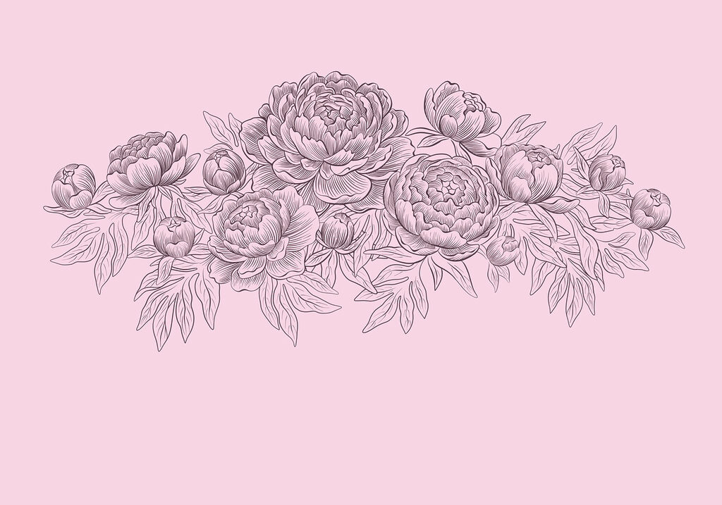 Fotomurales Dibujo a trazo de flores (SKU: t01123v1) Fotomurales Dibujo a trazo de flores (SKU: t01123v1)