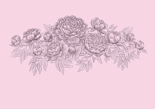 Fotomurales Dibujo a trazo de flores (SKU: t01123v1) Fotomurales Dibujo a trazo de flores (SKU: t01123v1)