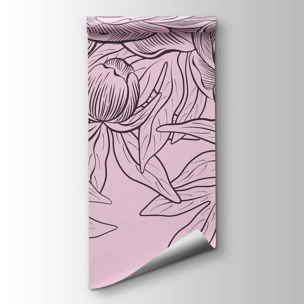 Fotomurales Dibujo a trazo de flores (SKU: t01123v1) Fotomurales Dibujo a trazo de flores (SKU: t01123v1)