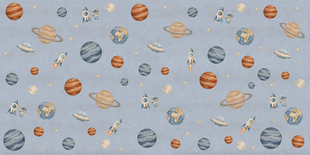 Fotomurales Composición de planetas y cohetes (SKU: t01128v1) Fotomurales Composición de planetas y cohetes (SKU: t01128v1)