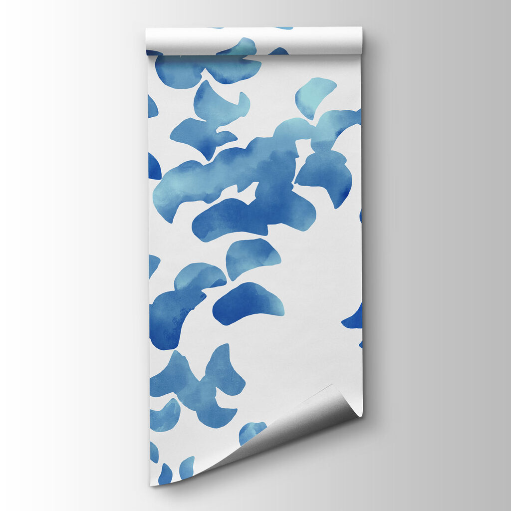 Fotomurales Pétalos de flores azules sobre un fondo blanco (SKU: t01140) Fotomurales Pétalos de flores azules sobre un fondo blanco (SKU: t01140)