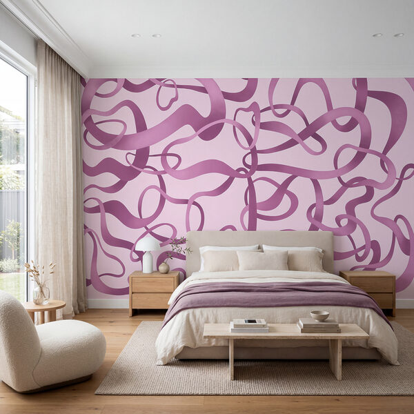 Fotomurales Líneas onduladas de color rosa y morado (SKU: t01168v3) Fotomurales Líneas onduladas de color rosa y morado (SKU: t01168v3)