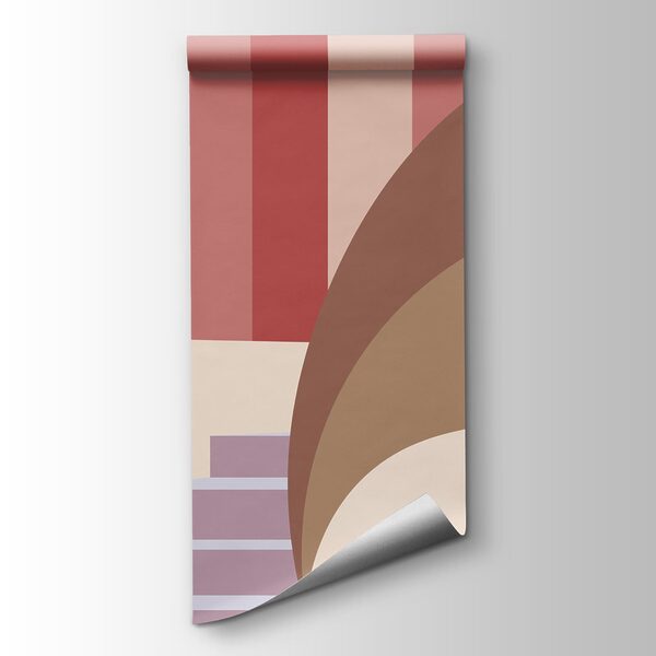 Fotomurales Paisaje colorido con escaleras y árboles (SKU: t01143v1) Fotomurales Paisaje colorido con escaleras y árboles (SKU: t01143v1)