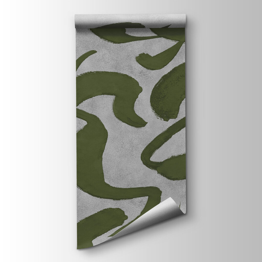 Fotomurales Diseño de líneas verdes y grises (SKU: t01147v1)